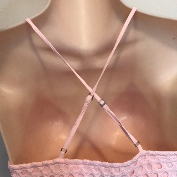 Abercrombie & Fitch Peach Crochet Dress XS Sz 0-00 - Picture 6 of 12